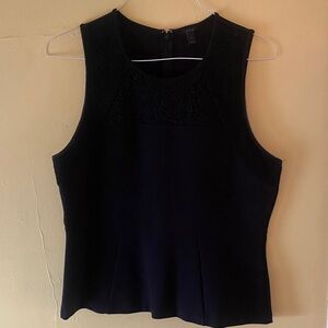J. Crew Black Sleeveless Blouse